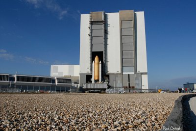 STS-117 Leaves the VAB