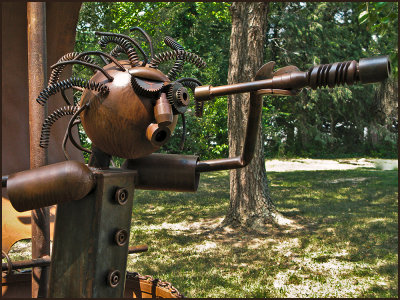 Pirate with Dreadlocks (detail of sculpture)