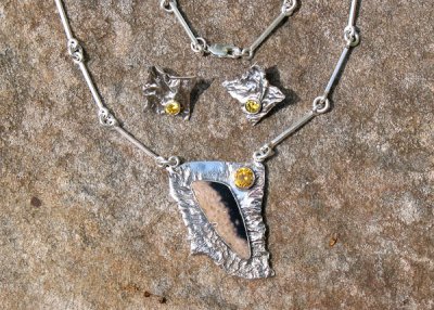 Reticulated Pendant/Earring