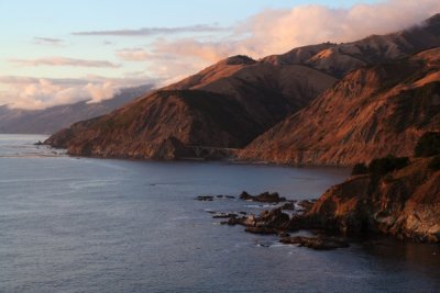 Sunset at Big Sur, California Coastline