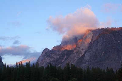 Sunset at Half Dome, Yosemite National Park, California