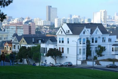 City view from Alamo square, San Francisco, California