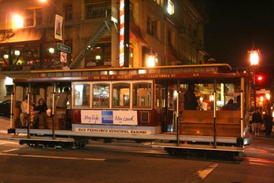 Cable car, China Town, San Francisco, California