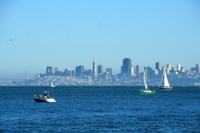 San Francisco view from Sansolito, Sausalito, California