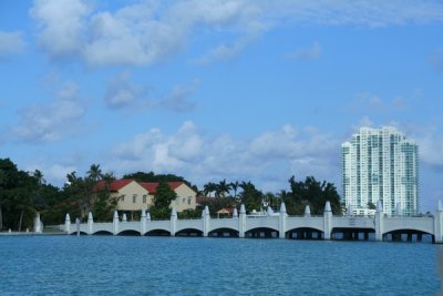 Bridge to Star island, Miami Florida