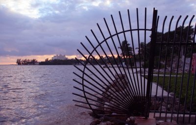 Sunset in Biscayne Bay, Miami Florida