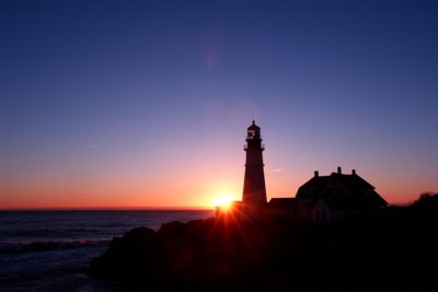 DSC09776.jpg THE SUN RIDES THE WAVES at portland head light! see a 2nd image at...