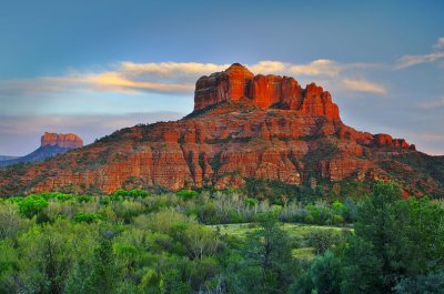 Courthouse (left) & Cathedral Rocks