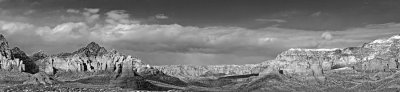 West Sedona Black and White Panoramic