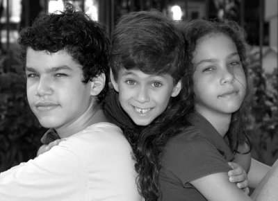 Felipe, Luiza e João