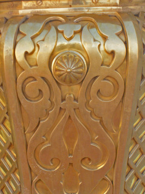 brass work in the prophet mosque,Medina