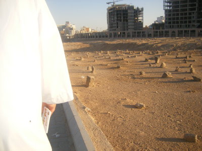 The graveyard of medina,thousands of sahaba are buried here.