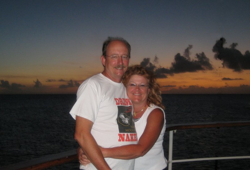 Sunset on deck.JPG