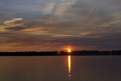 Sunset across Georges Lake.jpg