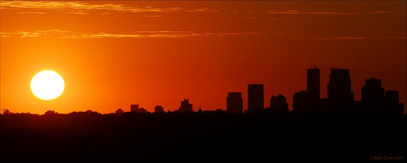 Mpls silhouette pano