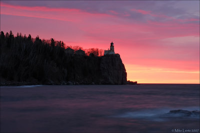 Pristine Split Rock Lighthouse sunrise