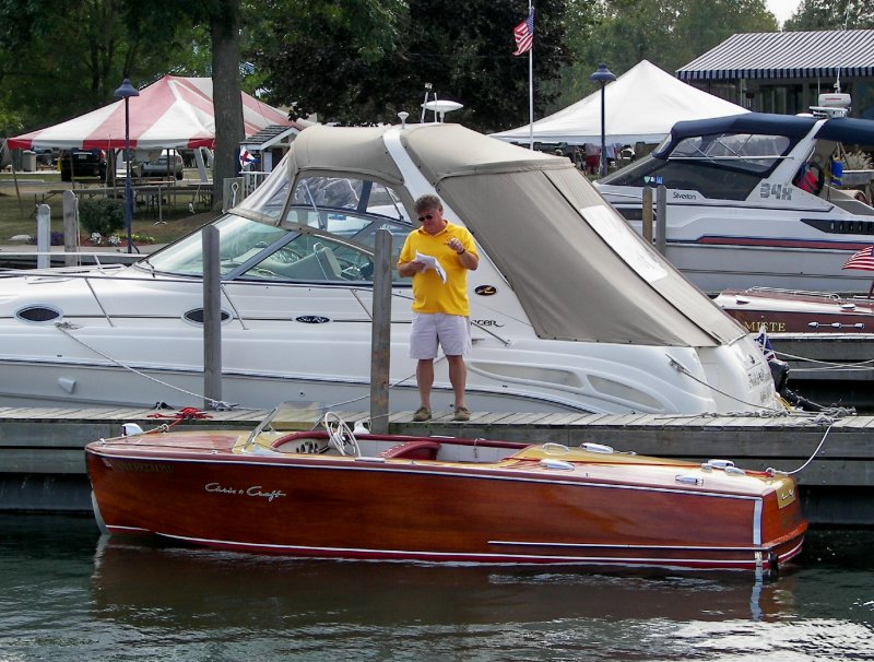 Mike checks his list for this boat.