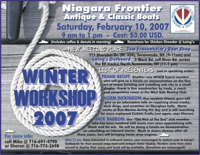 2007 WINTER WORKSHOP -----held on Saturday, February 10, 2007