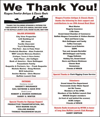 WE THANK OUR SPONSORS!