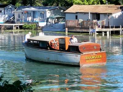 She slowly makes her way along the N.Y.S. Erie Canal