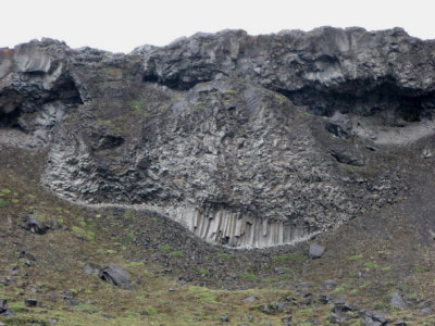 Basalt rock at Dettifoss