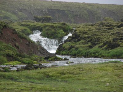 Waterfall in river Skafta