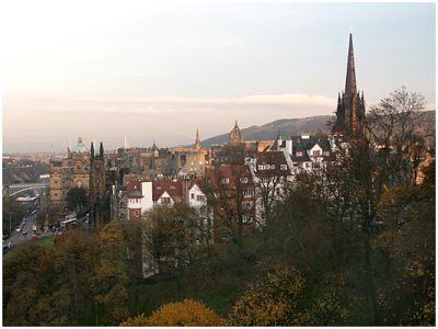 Edingburgh City, seen from the Castle