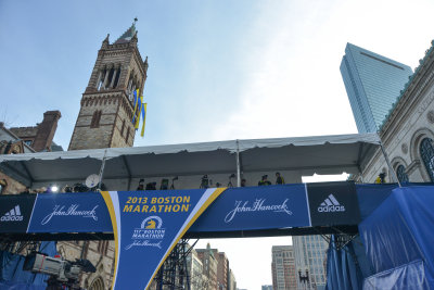 Visiting the finish line, weekend before the race
