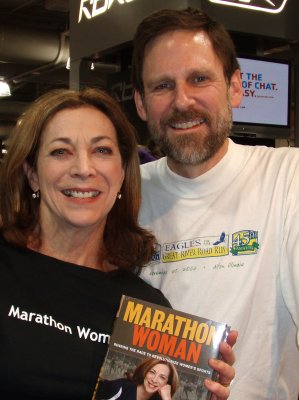 At the expo with Kathrine Switzer - A Pioneer in Women's Long Distance Running