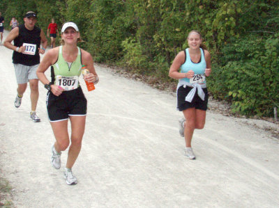 On the Katy Trail at about 16 miles