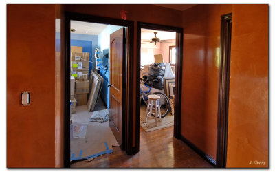 As of 9/25/07 Looking out from that bedroom shows boys and girls bedrooms