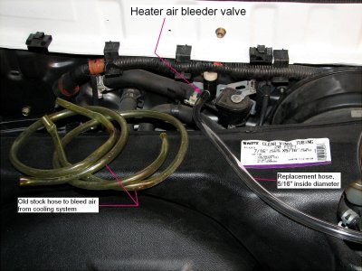 heater air bleeder valve