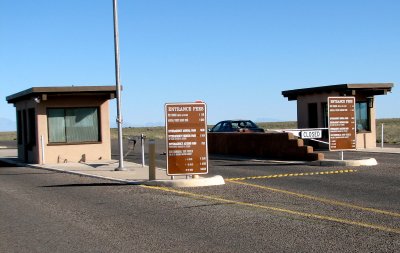 Park entrance fee station