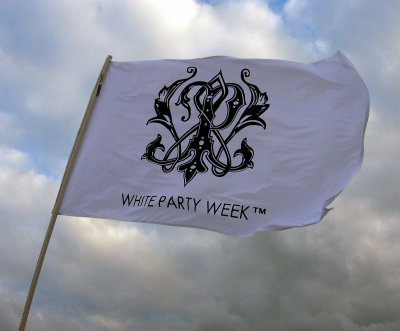 south-beach white party flag