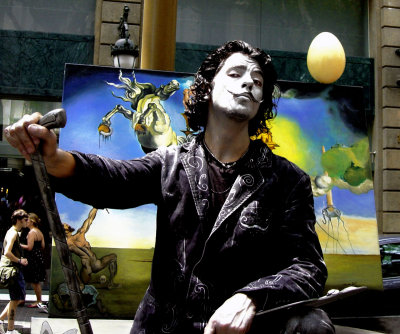 Salvador Dali  en La Rambla