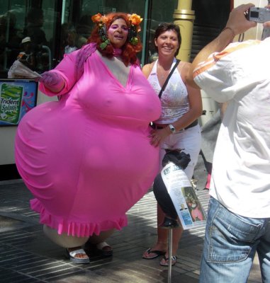 Big Lady in pink