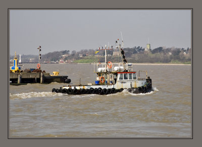 Cromer Lifeboat Arrives at Harwich