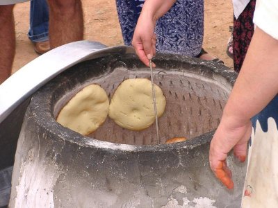 Fabrication de pain tunisien