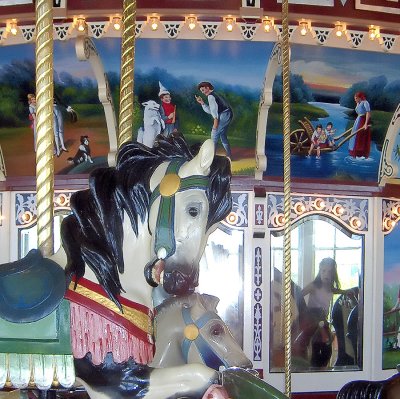 Carousel and Little Girl