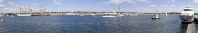 Newport Harbor Tall Ships Panorama