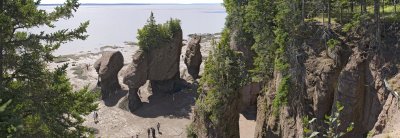 Bay of Fundy Hopewell Rocks panorama