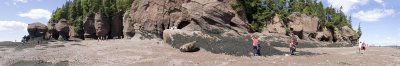 Bay of Fundy Hopewell Rocks panorama