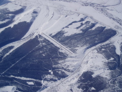 Leadville airport from 38,000 ft