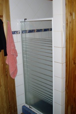 HOT WATER shower in sauna house