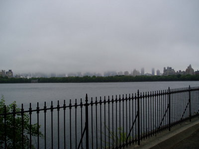 foggy day in NY Town