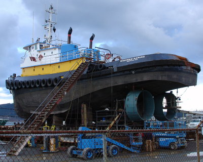 Western Ranger in Anacortes WA shipyard.