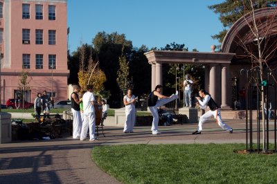 Tai Chi group in the new park
