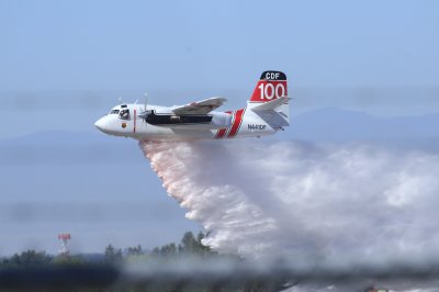 Air Tanker dropping its load