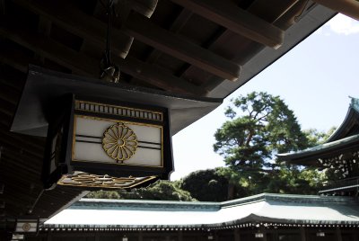 Lamp at Meiji shrine