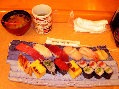 Sushi for breakfast